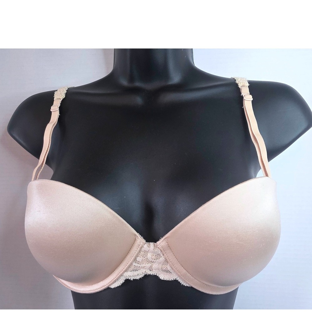 Victoria's Secret PINK Wear Everywhere Multi-Way Push-Up Bra Nude 32C